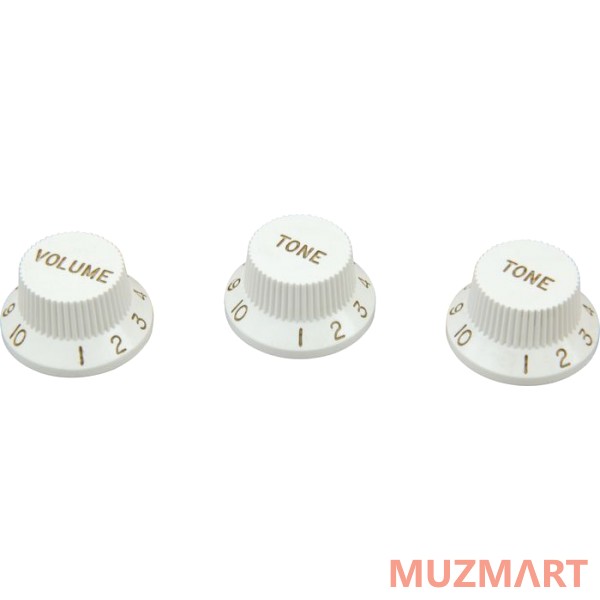 DiMarzio STRAT REPLACEMENT KNOBS (1V,2T) WHITE DM2111W Набор ручек для потенциометров