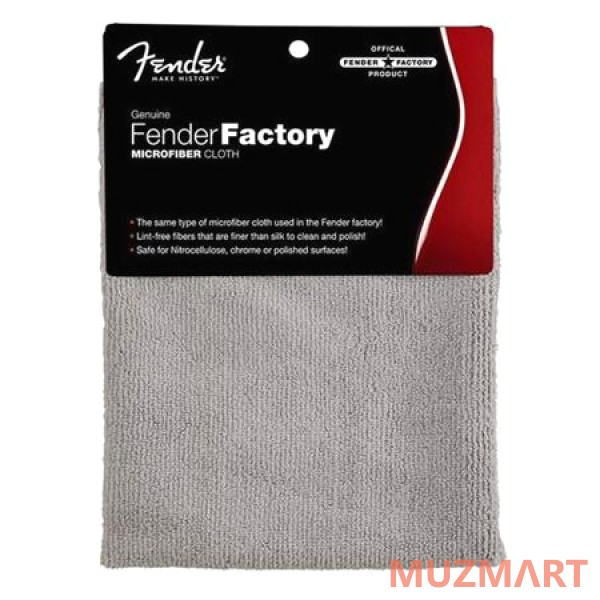 Fender FACTORY MICROFIBER CLOTH GRAY Полировочная салфетка