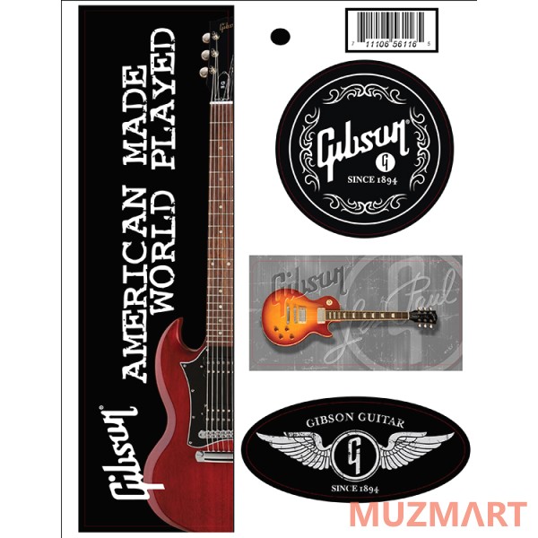 Gibson Logo Stickers наклейки