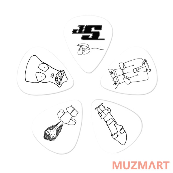 Planet Waves 1CWH6-10JS JOE SATRIANI PICKS WHITE HEAVY Комплект медиаторов (10шт)