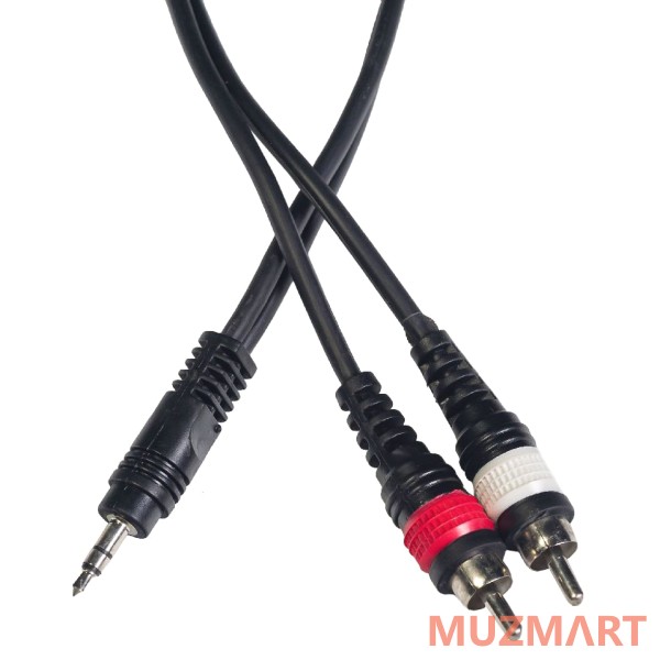 Rockdale XC-001-1M Компонентный кабель, stereo mini jack папа (3,5) x 2 RCA, 1 м