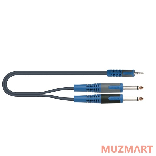 Quik Lok RKSA140-5 Компонентный кабель 2 Mono Jack Male - Stereo Mini Jack, 5 м