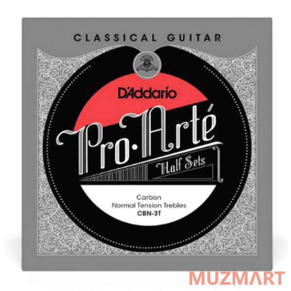 D'Addario CBN-3T Комплект первых трех струн для классической гитары