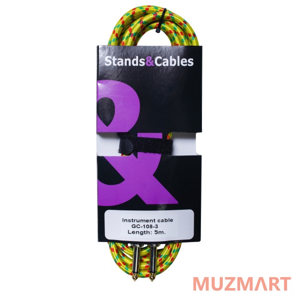 Stands&Cables GC-108-5 Инструментальный кабель Jack 6,3 моно / Jack 6,3 моно