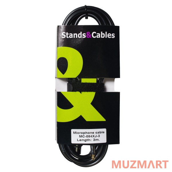 Stands&Cables MC-084XJ-3 Микрофонный кабель XLR мама - Jack 6,3 мм моно, 3м