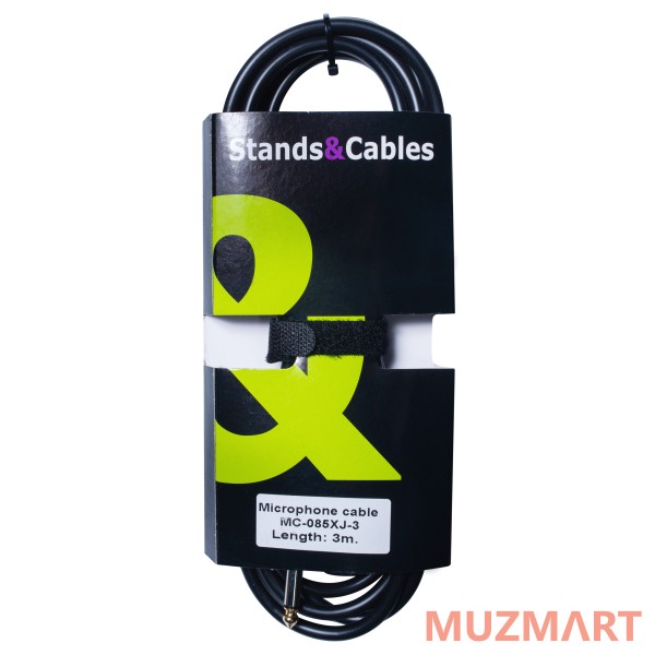 Stands&Cables MC-085XJ-3 Микрофонный кабель XLR папа - Jack 6,3 моно, 3м