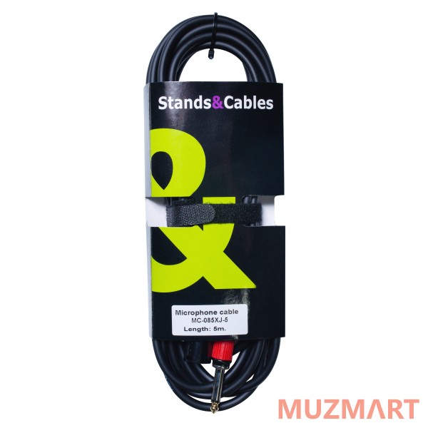 Stands&Cables MC-085XJ-5 Микрофонный кабель XLR папа - Jack 6,3 моно, 5м