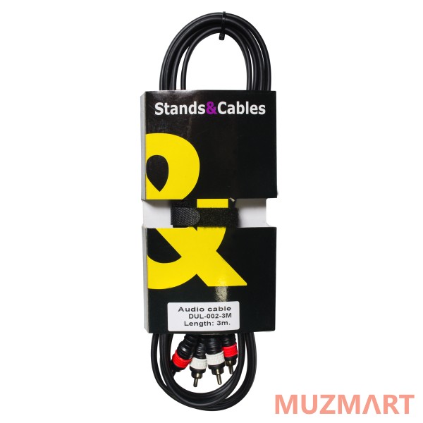 Stands&Cables DUL-002-3 Аудио кабель 2xRCA - 2xRCA, 3м