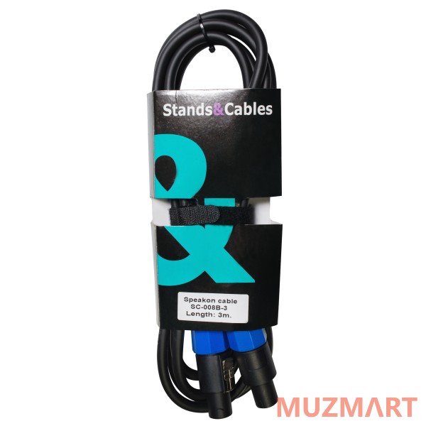 Stands&Cables SC-008B-3 Спикерный кабель Speakon папа - Speakon папа, 3м