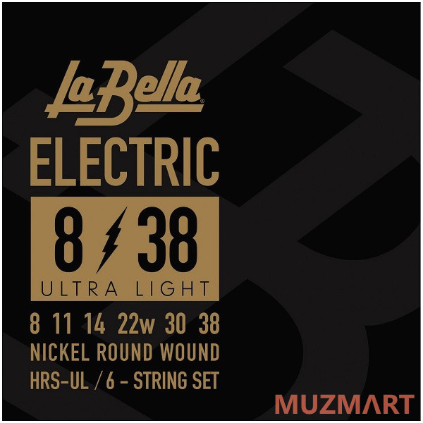 La Bella HRS-UL Ultra Light Струны для электрогитары 8-38