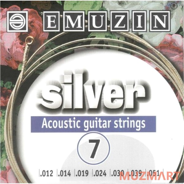 Emuzin Silver 7А222 Струны для 7-струнной акустической гитары