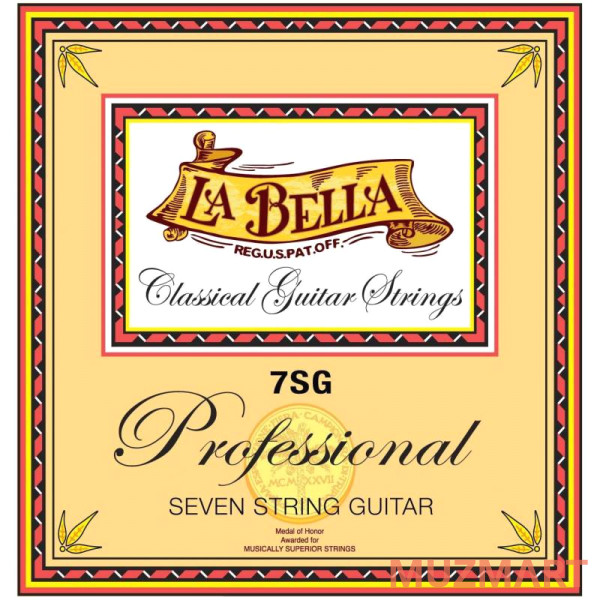 La Bella 7SG Нейлоновые струны для 7-ми струнной гитары