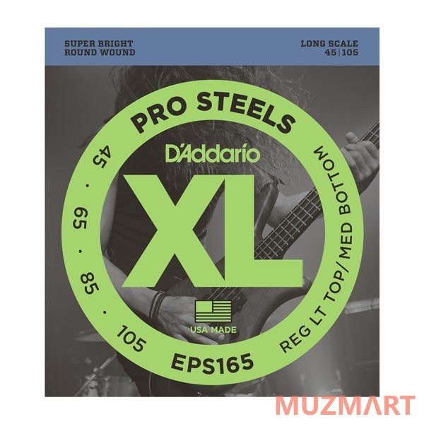 D'Addario EPS165 Струны для 4-х струнной бас гитары