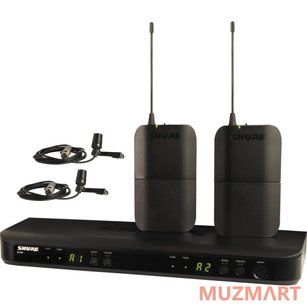 Shure BLX188E/CVL M17 Двухканальная радиосистема с двумя петличными микрофонами CVL-B/C
