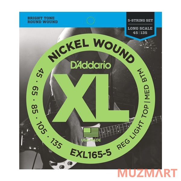 D'Addario EXL165-5 Струны для 5-ти струнной бас гитары