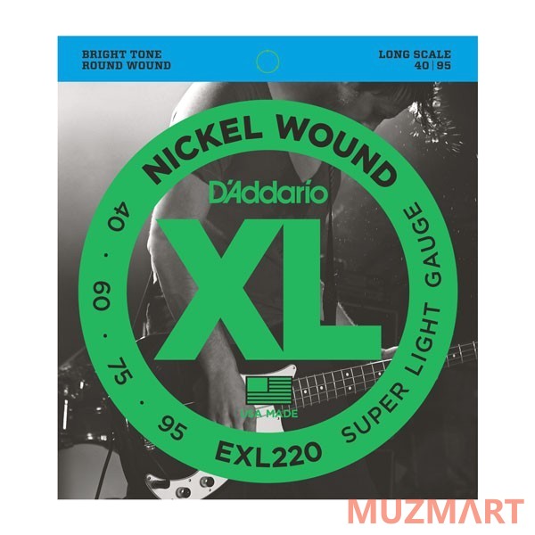 D'Addario EXL220 Струны для 4-х струнной бас гитары