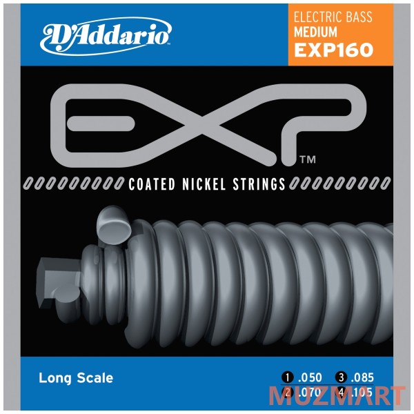 D'Addario EXP160 Струны для 4-х струнной бас гитары