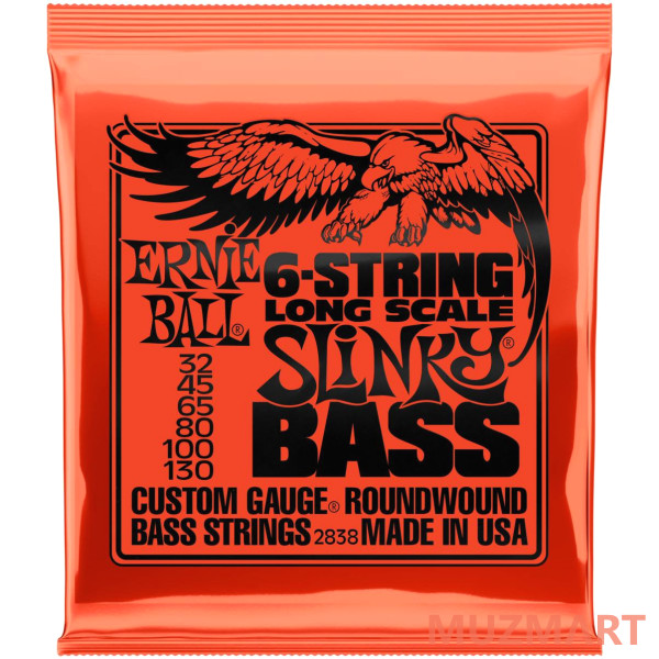 Ernie Ball 2838 Super Струны для 6-ти струнной бас гитары