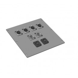 Imlight ПЛ.26.15. (2SCHUKO-2XLR5pf-2RJ45 EtherCON) Панель лючка
