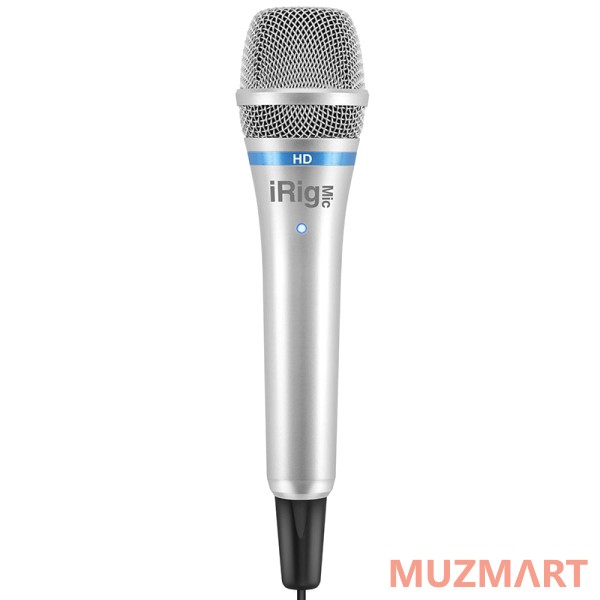 IK Multimedia iRig Mic HD - Silver Конденсаторный ручной микрофон для цифрового подключения к iOS и Mac
