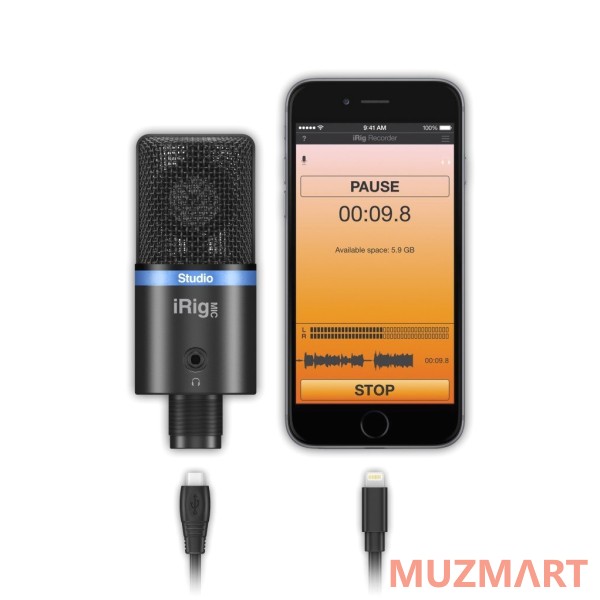 IK Multimedia iRig Mic Studio - Black Компактный конденсаторный микрофон