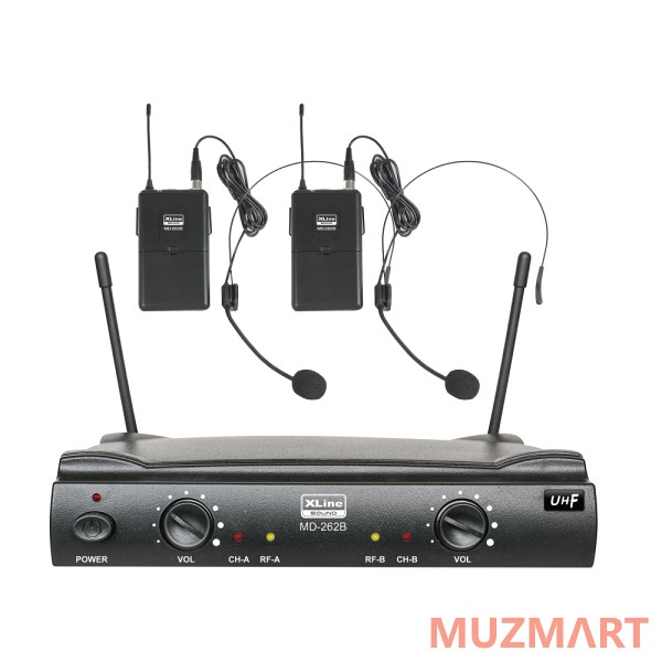 XLine MD-262B Радиосистема c двумя поясными передатчиками и головными гарнитурами
