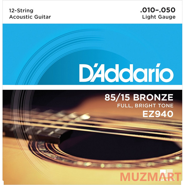 D'Addario EZ940 Струны для 12-ти струнной гитары