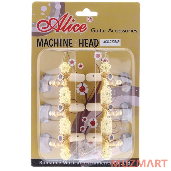 Alice AOS-020B4P Комплект колковой механики на классическую гитару, 35мм
