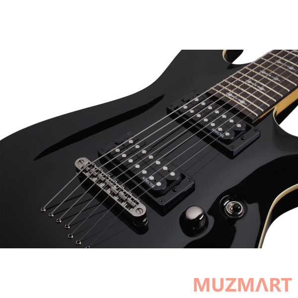 Schecter Omen-7 BLK Электрогитара семиструнная