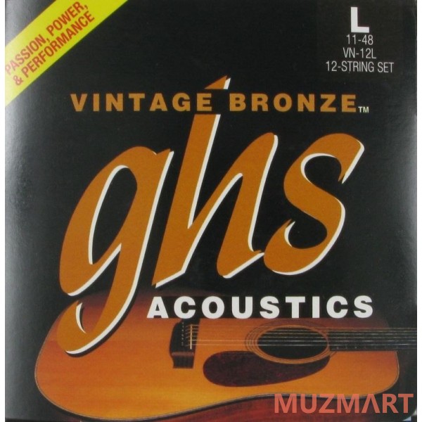 GHS VN-12CL Custom Light Струны для 12-ти струнной гитары