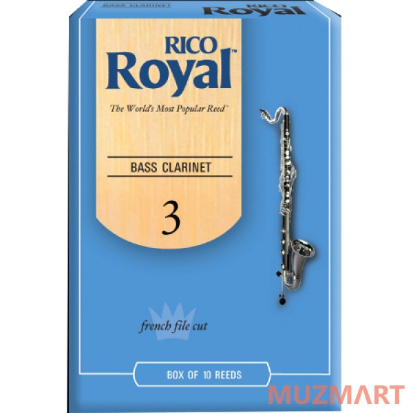 Rico REB1030 Набор тростей для кларнета бас №3.0, серия ROYAL