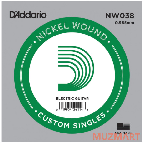 D'Addario NW038 Одиночная струна для электрогитары