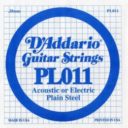 D'Addario PL011 Одиночная струна для акустической и электрогитары