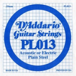 D'Addario PL013 Одиночная струна для акустической и электрогитары