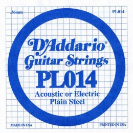 D'Addario PL014 Одиночная струна для акустической и электрогитары