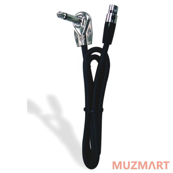 JTS GC-80L Кабель инструментальный, угловой, mini XLR 4Pin - mono Jack 6.3