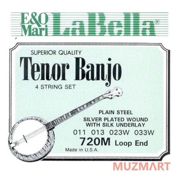 La Bella 720m Loop Medium Струны для тенор банджо