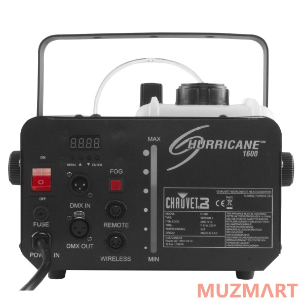 Chauvet DJ Hurricane 1600 Генератор дыма DMX