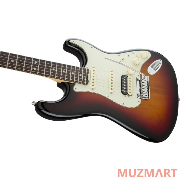 Fender American Elite Stratocaster® HSS Shawbucker, Rosewood Fingerboard, 3-Color Sunburst Электрогитара