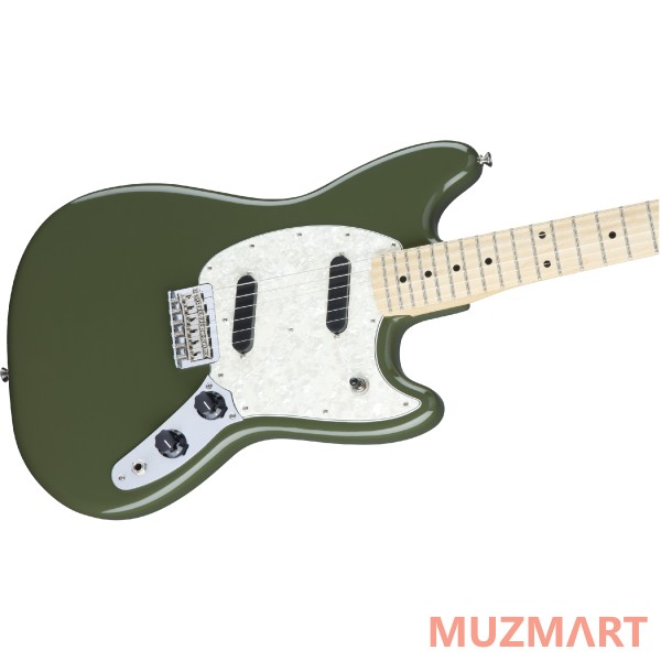 Fender MUSTANG MN Olive Электрогитара