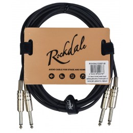 Rockdale DC007-3M Компонентный кабель, 2 mono jack x 2 mono jack, 3 м