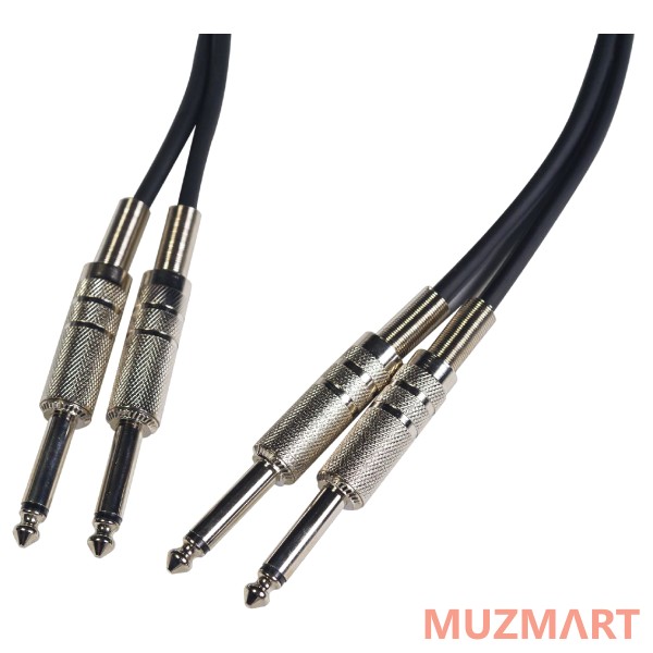 Rockdale DC007-3M Компонентный кабель, 2 mono jack x 2 mono jack, 3 м