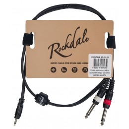 Rockdale XC-002-3M Компонентный кабель stereo mini jack папа x 2 mono jack папа, 3 м