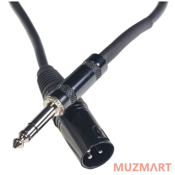 Rockdale XJ001-3M Микрофонный кабель XLR male X stereo jack male, 3 м