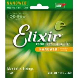 Elixir 11525 Nanoweb Medium Струны для мандолины