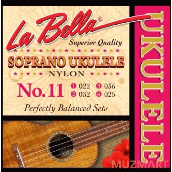 La Bella Ukulele 11 Струны для укулеле сопрано