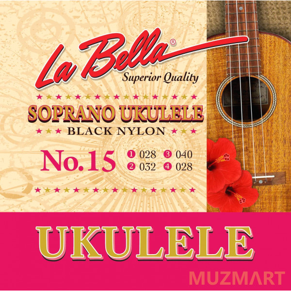 La Bella Ukulele 15 Струны для укулеле сопрано
