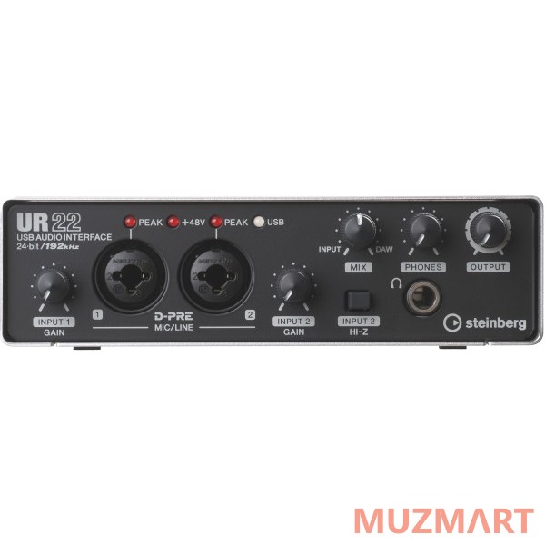 Steinberg UR22 + CUBASE ARTIST 8 Двухканальный USB2.0 аудиоинтерфейс