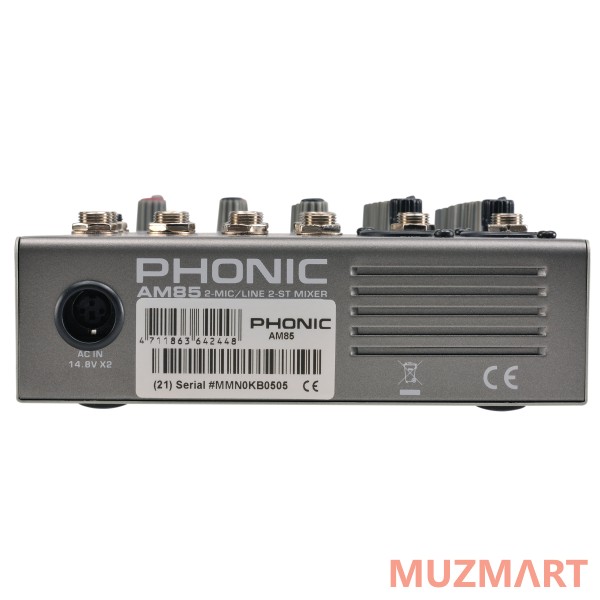 Phonic AM 85 Микшерный пульт 6-и канальный