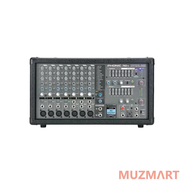 Phonic POWERPOD 740R Активный 7-и канальный микшерный пульт